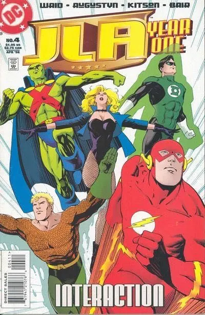 JLA: Year One #4 comic book cover, 1998