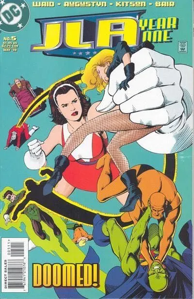 JLA: Year One #5 comic book cover, 1998