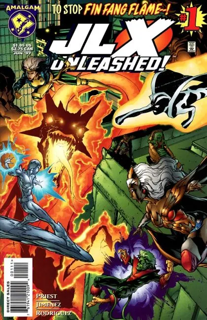 JLX Unleashed #1 Direct Edition comic book cover, 1997