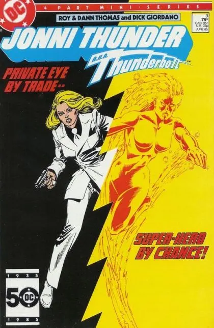 Jonni Thunder #3 Direct Edition comic book cover, 1985