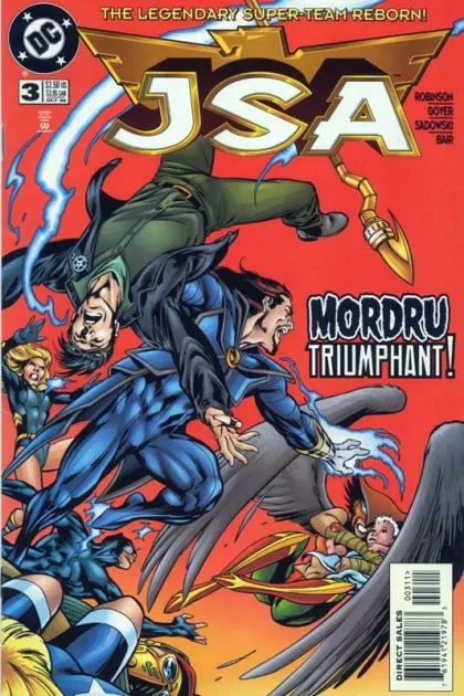 JSA #3 Direct Edition comic book cover, 1999