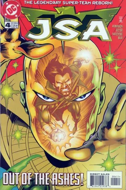 JSA #4 Direct Edition comic book cover, 1999