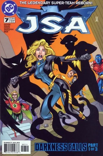 JSA #7 Direct Edition comic book cover, 2000