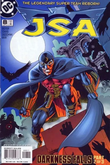 JSA #8 Direct Edition comic book cover, 2000