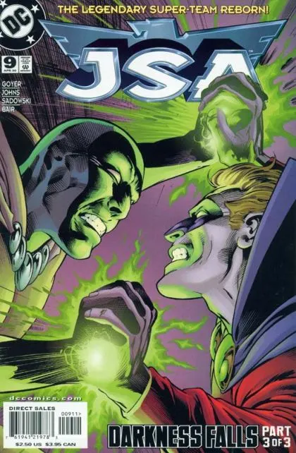 JSA #9 Direct Edition comic book cover, 2000