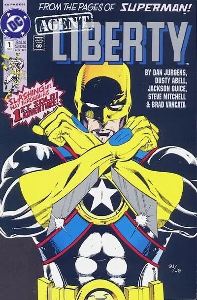 Agent Liberty Special #1 Direct Edition comic book cover, 1992