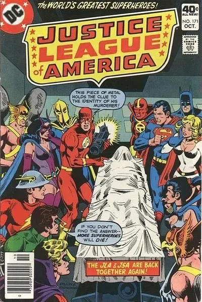 Justice League of America, Vol. 1 #171 Newsstand Edition comic book cover, 1979