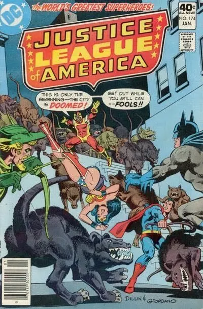 Justice League of America, Vol. 1 #174 comic book cover, 1980