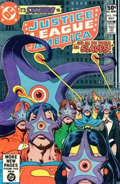 Justice League of America, Vol. 1 #190 Direct Edition comic book cover, 1981