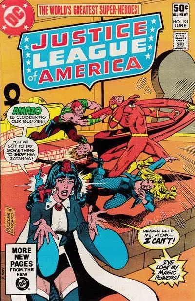 Justice League of America, Vol. 1 #191 Direct Edition comic book cover, 1981