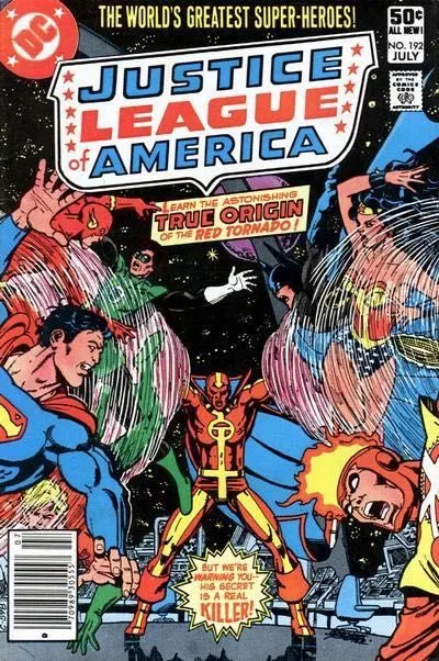 Justice League of America, Vol. 1 #192 Newsstand Edition comic book cover, 1981