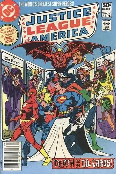 Justice League of America, Vol. 1 #194 Newsstand Edition comic book cover, 1981