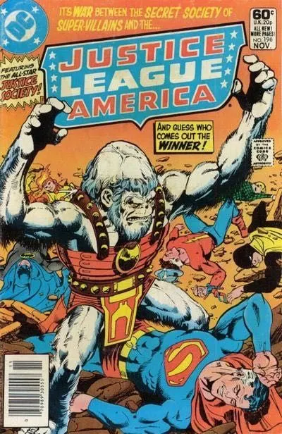 Justice League of America, Vol. 1 #196 Newsstand Edition comic book cover, 1981