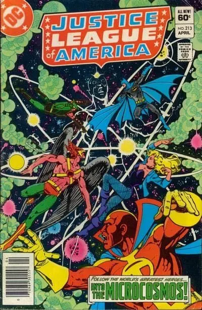 Justice League of America, Vol. 1 #213 Newsstand Edition comic book cover, 1983