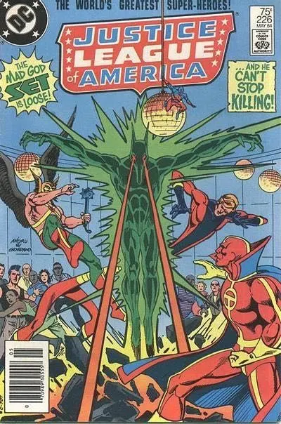 Justice League of America, Vol. 1 #226 Newsstand Edition comic book cover, 1984