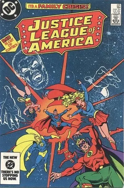 Justice League of America, Vol. 1 #231 Direct Edition comic book cover, 1984