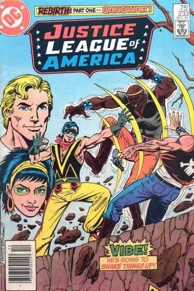 Justice League of America, Vol. 1 #233 Newsstand Edition comic book cover, 1984
