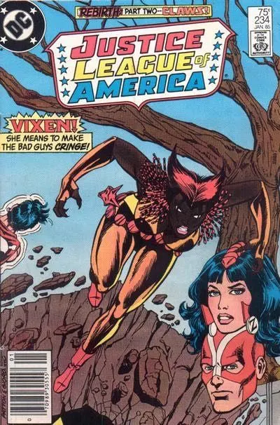 Justice League of America, Vol. 1 #234 Newsstand Edition comic book cover, 1985