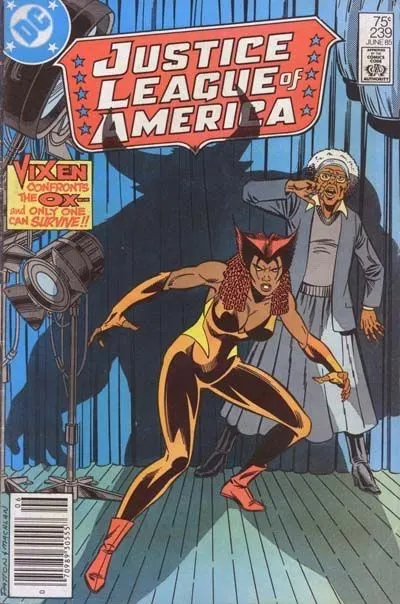Justice League of America, Vol. 1 #239 Newsstand Edition comic book cover, 1985