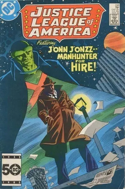 Justice League of America, Vol. 1 #248 Direct Edition comic book cover, 1986