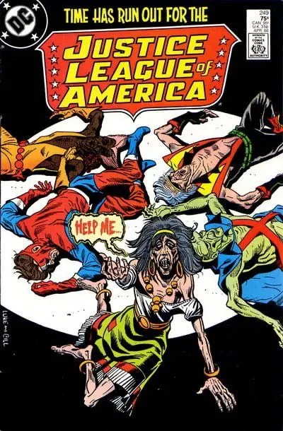 Justice League of America, Vol. 1 #249 Direct Edition comic book cover, 1986