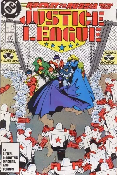 Justice League / International / America #3 Direct Edition comic book cover, 1987