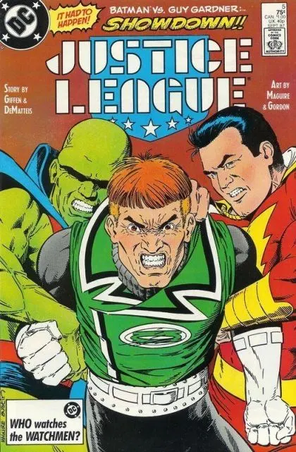 Justice League / International / America #5 Direct Edition comic book cover, 1987