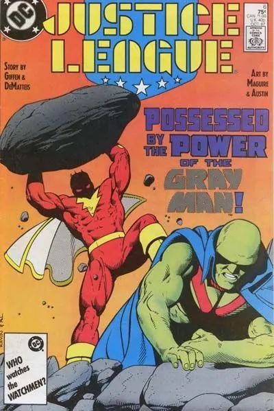 Justice League / International / America #6 Direct Edition comic book cover, 1987