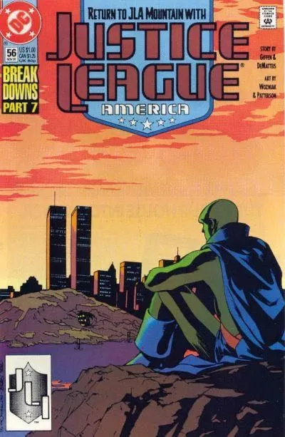 Justice League / International / America #56 Direct Edition comic book cover, 1991