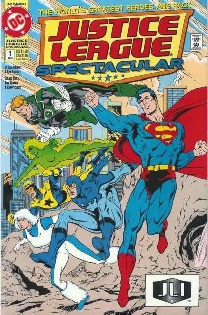Justice League Spectacular #1 Direct Edition Cover A comic book cover, 1992