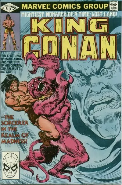 King Conan / Conan the King #5 Direct Edition comic book cover, 1981