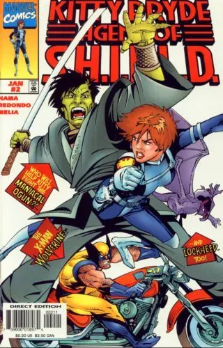 Kitty Pryde Agent of S.H.I.E.L.D. #2 Direct Edition comic book cover, 1998