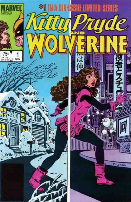 Kitty Pryde and Wolverine #1 Direct Edition comic book cover, 1984