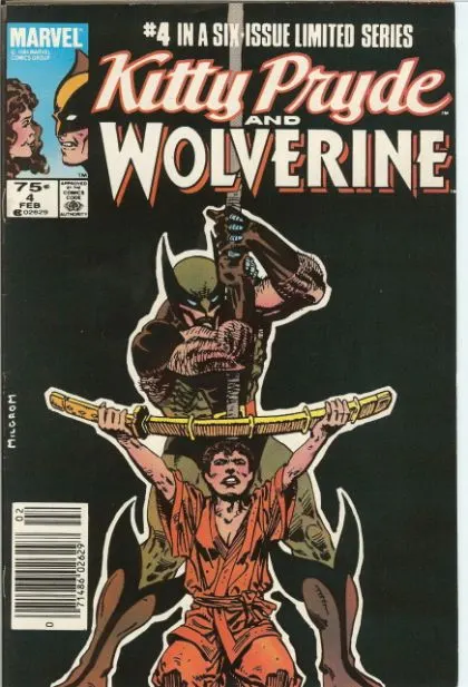 Kitty Pryde and Wolverine #4 Newsstand Edition comic book cover, 1985