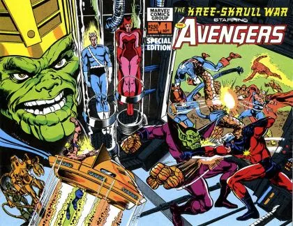 The Kree-Skrull War Starring the Avengers #1 comic book cover, 1983