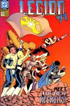 L.E.G.I.O.N. #32 comic book cover, 1991