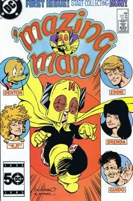 'Mazing Man #1 Direct Edition comic book cover, 1986