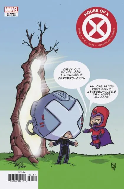 House of X #1 Skottie Young Baby Variant comic book cover, 2019