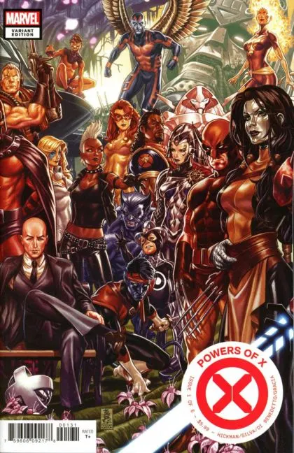 Powers of X #1 Mark Brooks Variant Cover comic book cover, 2019