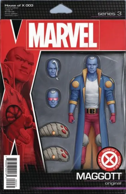 House of X #3 John Tyler Christopher Action Figure Variant comic book cover, 2019