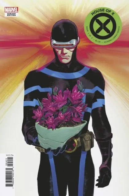 House of X #4 Sara Pichelli Flower Variant comic book cover, 2019