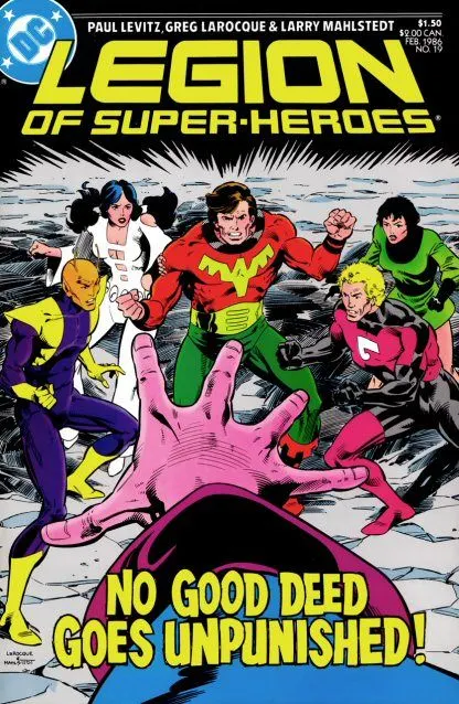 Legion of Super-Heroes, Vol. 3 #19 comic book cover, 1986