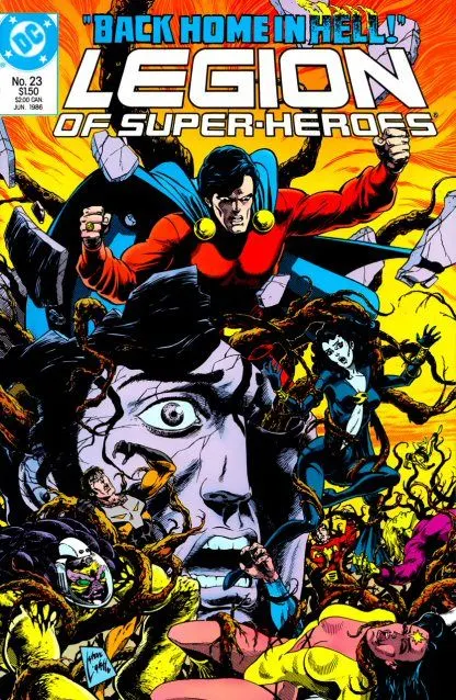 Legion of Super-Heroes, Vol. 3 #23 comic book cover, 1986