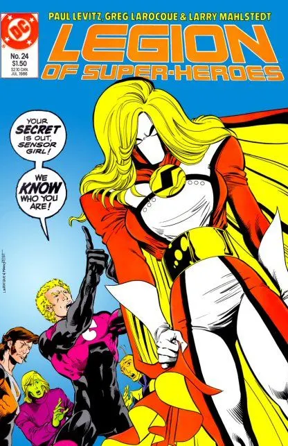 Legion of Super-Heroes, Vol. 3 #24 comic book cover, 1986