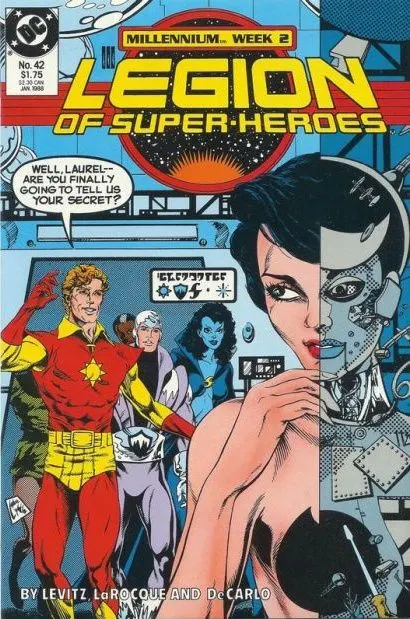 Legion of Super-Heroes, Vol. 3 #42 comic book cover, 1988