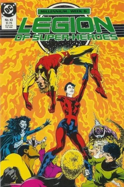 Legion of Super-Heroes, Vol. 3 #43 comic book cover, 1988