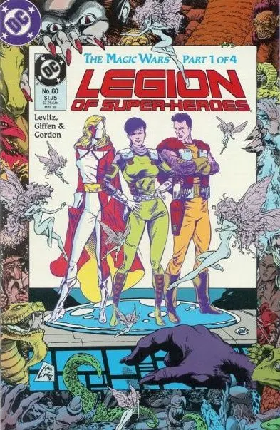 Legion of Super-Heroes, Vol. 3 #60 comic book cover, 1989