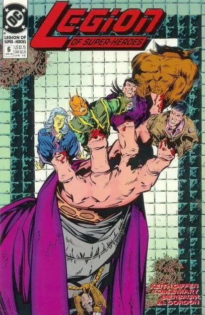 Legion of Super-Heroes, Vol. 4 #6 comic book cover, 1990