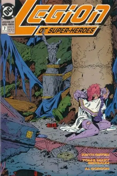 Legion of Super-Heroes, Vol. 4 #7 comic book cover, 1990