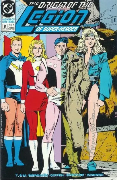 Legion of Super-Heroes, Vol. 4 #8 comic book cover, 1990